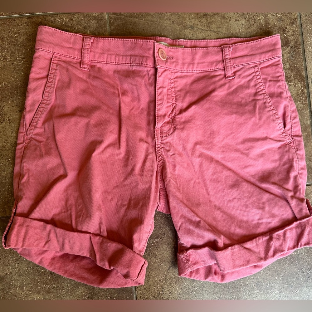 Tory Burch rolled cuff cargo shorts salmon size 26 * bermudas